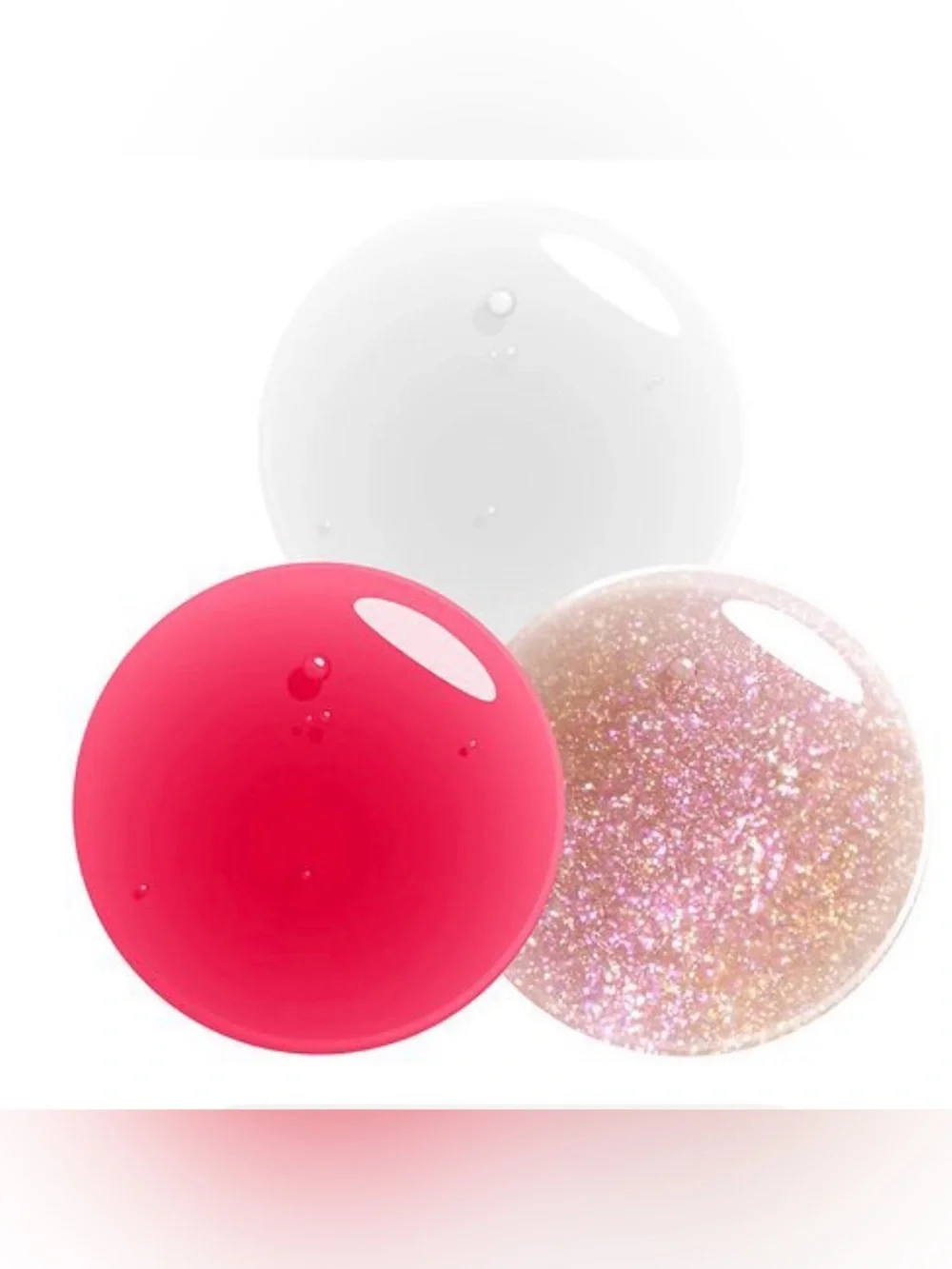 NYX Lip Oil Trio - Red, Clear, Pink Sparkle